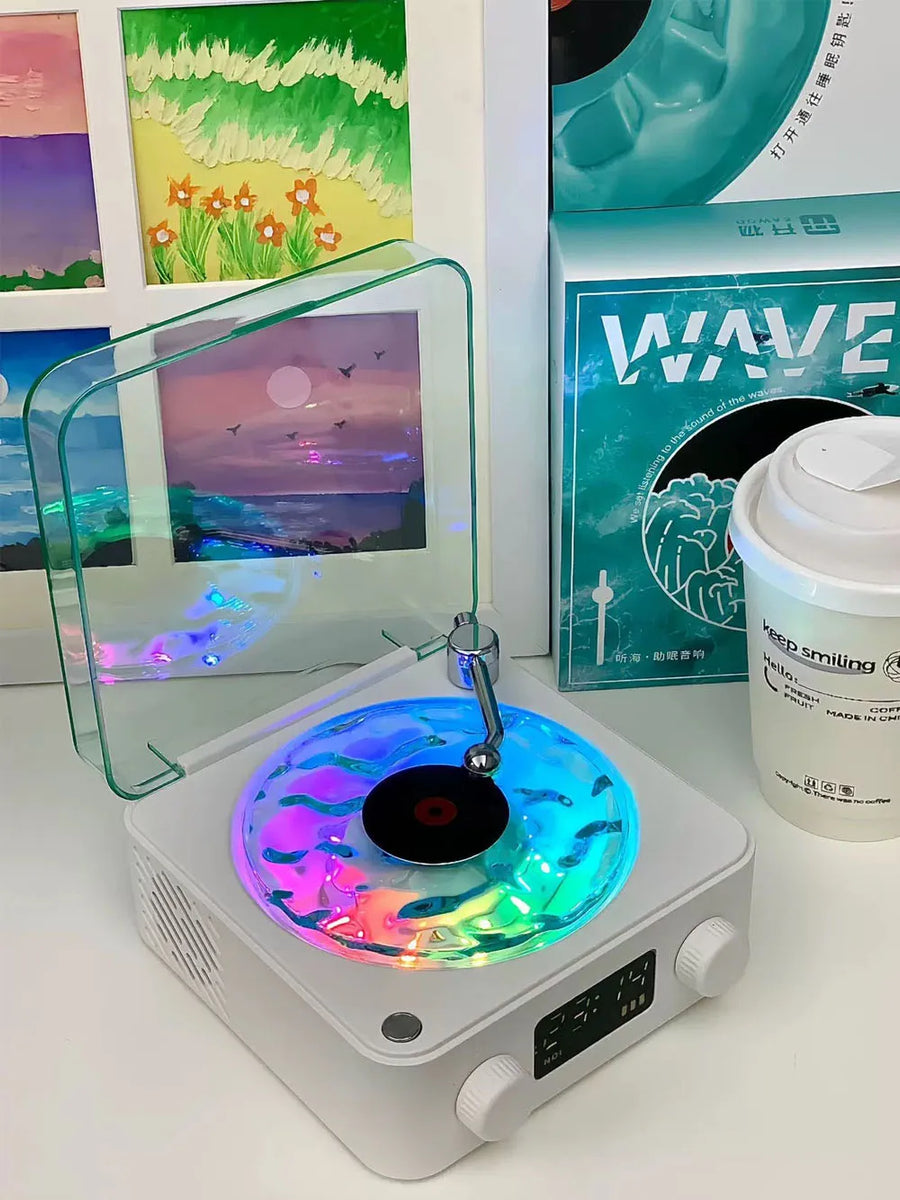 Waves Vinyl Retro Bluetooth Player