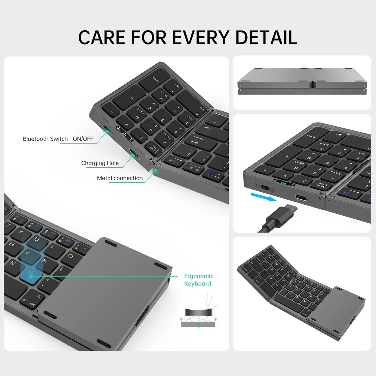 Portable Folding Keyboard