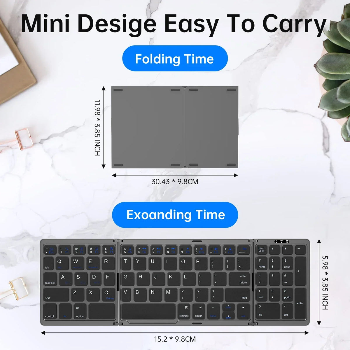 Portable Folding Keyboard