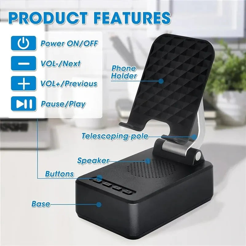 Bluetooth Speaker Power Bank Phone Holder