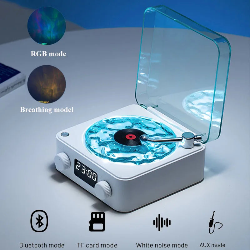 Waves Vinyl Retro Bluetooth Player